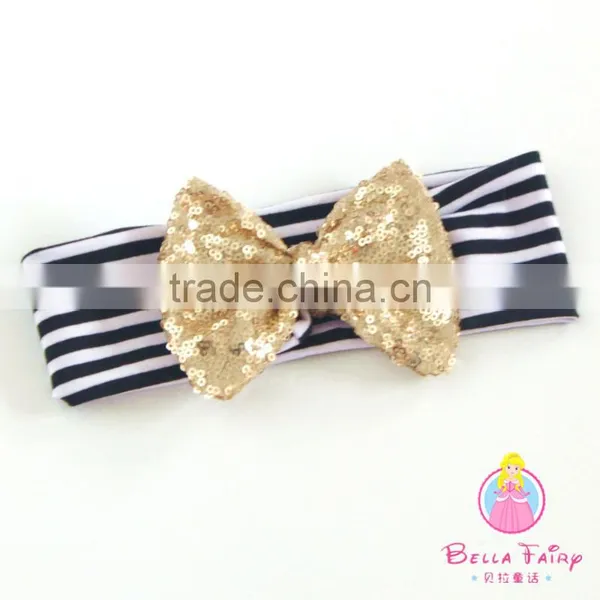 2016 Cotton Hairband Childrens Hair Bows Top Baby Headband photo-2
