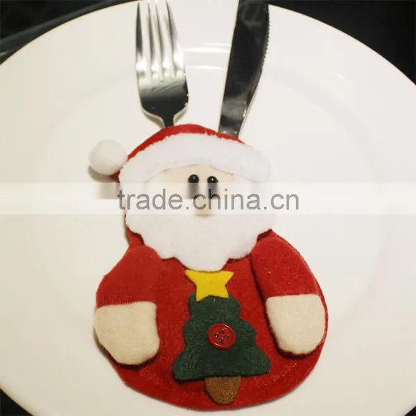 Hot Selling Knife And Fork Bag Christmas Decorations Knife And Fork Bag Christmas Cutlery Holder photo-3