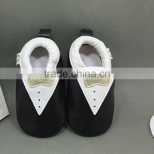 Soft Leather Infant Shoe,rubber Baby Shoes,happy Toddler Boots Leather Baby Shoes 2017 photo-3