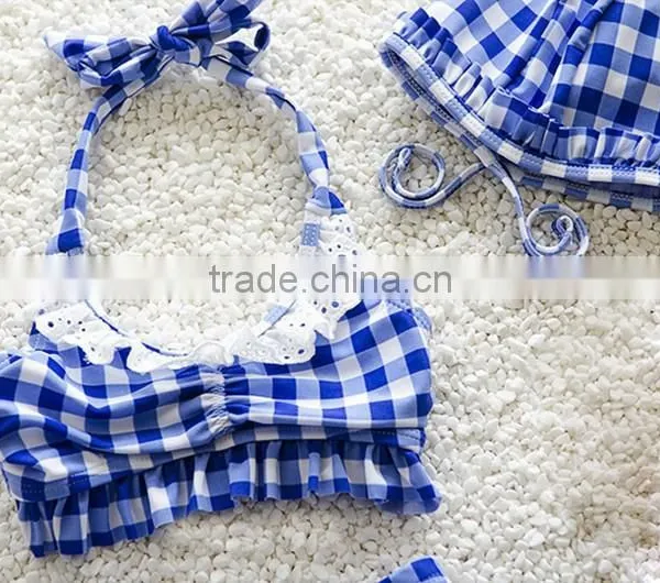 Wholesale Swimwear Gingham Sling Bikinis In Bulk New Added Products 2017 photo-3