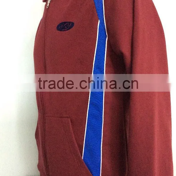 2016 New Fashion Designs Top Quality Hoodies Men Athletic Matching Color Long Sleeve Full Zip Jackets photo-4