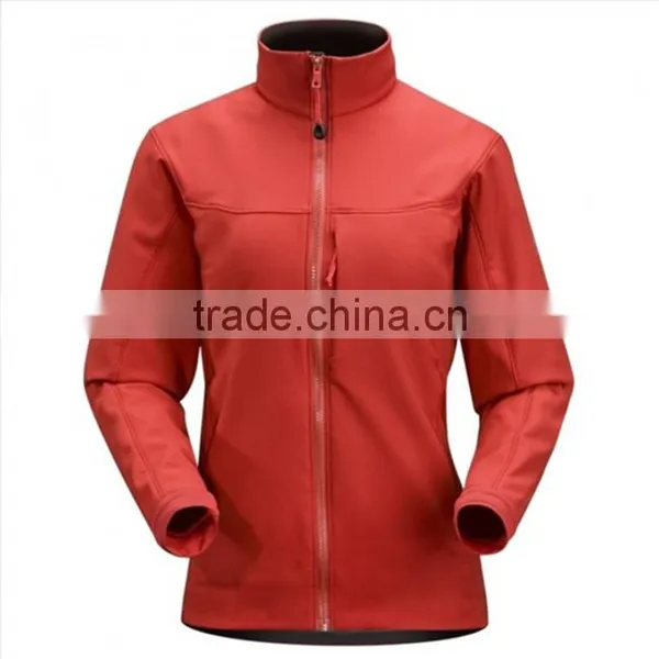 Jackets Women 2016 Winter ,woman Softshell Jacket With Pocket High Collar photo-3