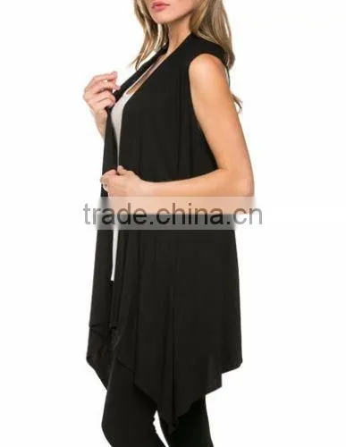 Fashion Plain Women Summer Vest Sleeveless Jacket for Ladies 2017 photo-4