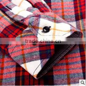 Wholesale Plaid Microfiber Flannel Shirt Designs for Men Fashionable Dress Shirt Manufacturers photo-2