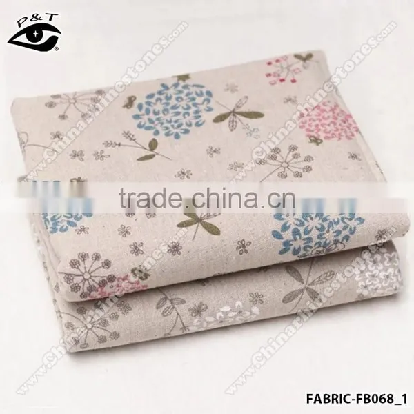 Flower Design Linen Fabric for Sofa Cover Fabric for Designing Clothing photo-2