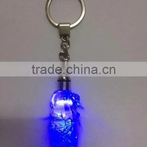 Crystal Singapore Merlion Model With LED Keychain For Souvenirs Gifts KJJ-01 photo-4