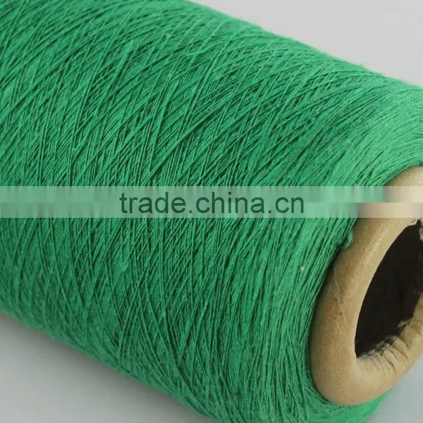 Good Quality Green Open End Recycled Cotton Blended Knitting Socks Yarn photo-5