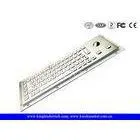 PS2 Inter Small Dimension Stainless Steel Industrial Kiosk Keyboard With Optical Trackball