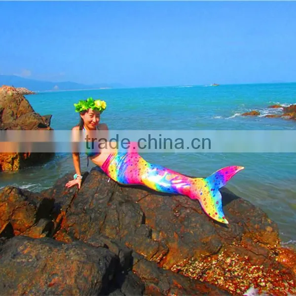 Children&adult Mermaid Swimwear, Mermaid Tail Swim Mono Fin photo-3