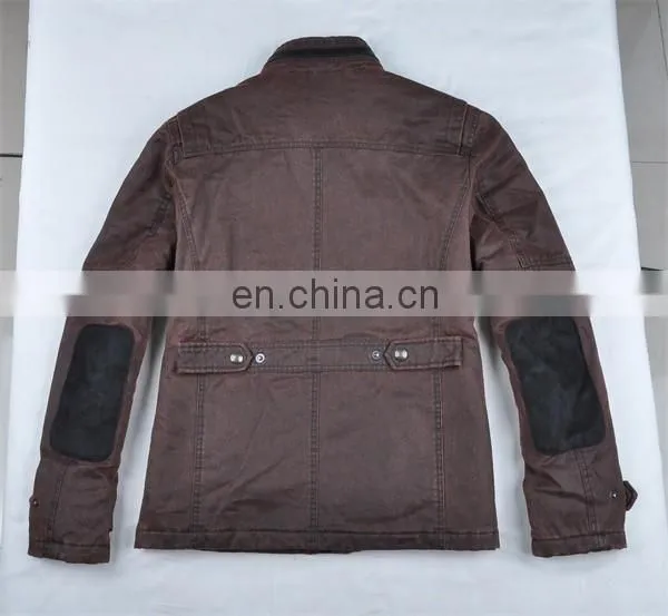 2015 New Leather Motorbike Men Denim Jackets photo-3
