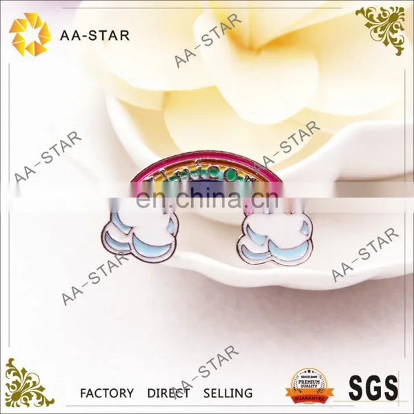Wonderful Rainbow Design Collar Pin for Clothing Decoration