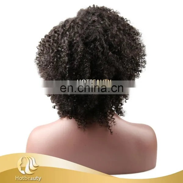10" Kinky Curly Wig Handmade Wig, Cheap Price and High Quality photo-2