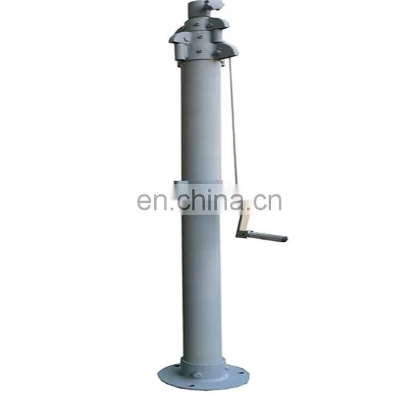 Hand Lifting Manual Winch Telescopic Antenna Electric Pneumatic Motorized Pump for Trailer Lighting Telecommunication Mast Tower photo-2