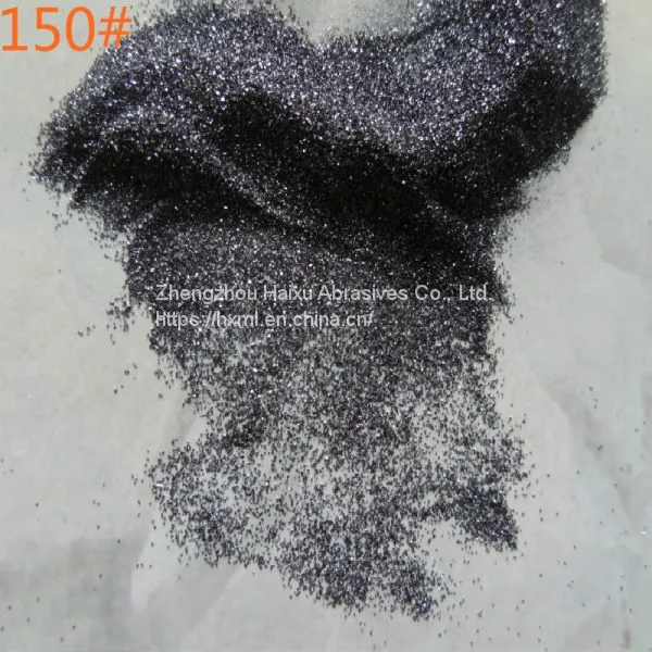 150# Black Silicon Carbide for Sandblasting Price photo-2