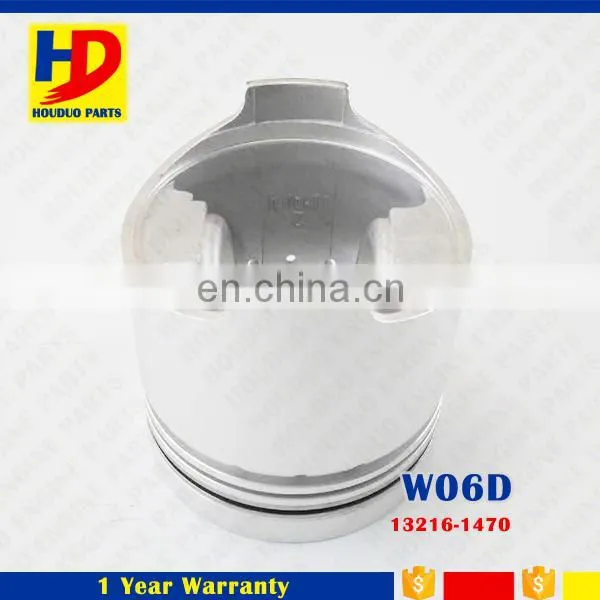 W04D W06D W04E W06E Engine Piston 13216-1470 With 6 Cylinders For Hino Parts photo-2
