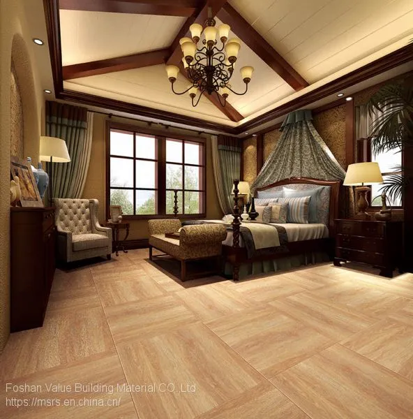 Foshan 60*60 Antique Wood Tiles Design Glazed Porcelain Wooden Floor Tiles photo-5