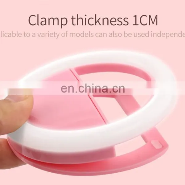 Hot Selling Rechargeable USB Make-up Selfie Led Fill Photographic Phone Studio Ring Light Selfie Led Anillo de Luz photo-5