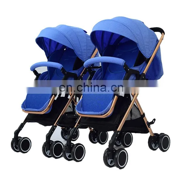 Factory Supply High View Double Baby Twins Baby Stroller Price photo-3