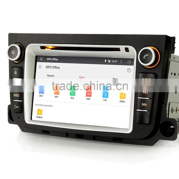 Erisin ES2506B 7" Android 4.4.4 Auto Radio 2 Din GPS DVD for Mercedes Smart photo-5