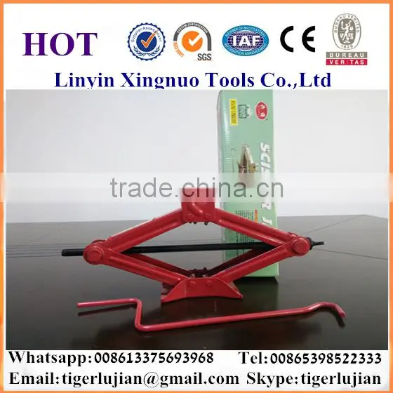 2016 Arrival Hot Selling in China Famous Brand Name Xingnuo 1.5-ton Capacity Hydraulic Red Color Scissor Jack photo-4
