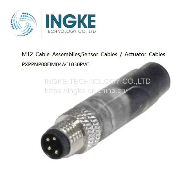 INGKE, PXPPNP08FIM04ACL030PVC, Кабельные комплекты M12, Кабели датчиков / Кабели приводов