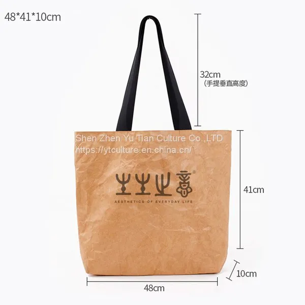 Tyvek Paper Bag Blank Spot Wholesale Portable Environment-friendly Waterproof Tear Resistant DuPont Paper Bag photo-2
