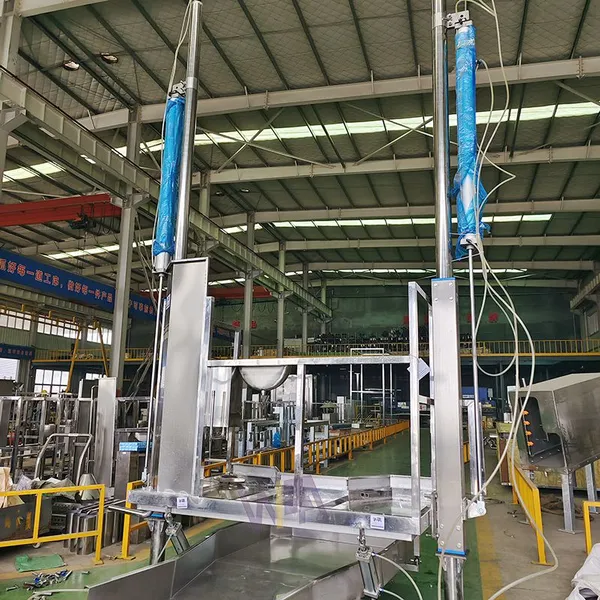Cheap Price Cattle Abattoir Offal Rise & Fall Elevator For Slaughterhouse Equipment photo-3
