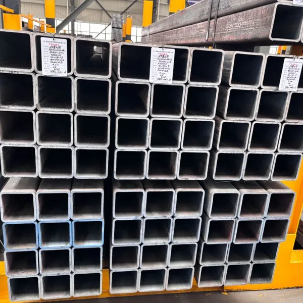 75x75mm Carbon Black Tube Galvanized Steel Square Pipe Ms Seamless Carbon Black Square Steel Pipe photo-2