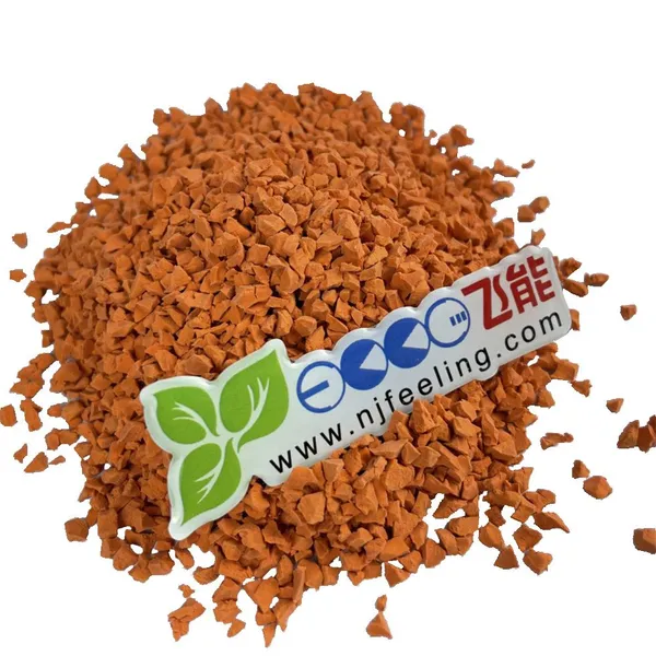 Non-slip Running Track Durable Red Color EPDM Rubber Granules Sports Surface photo-3