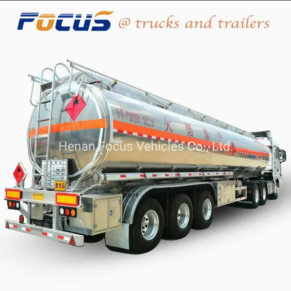 Petrol Tanker Price | Diesel Gasoline Tank Truck Trailer, Manufacturing Factory Pneumatic Aluminum Tank Truck Trailer With BPW Axles Air Bag Suspension