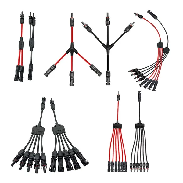 Solar DC Y Cable Harness 1500V 4 in 1 Panels Parallel Wire Solution 65A photo-5