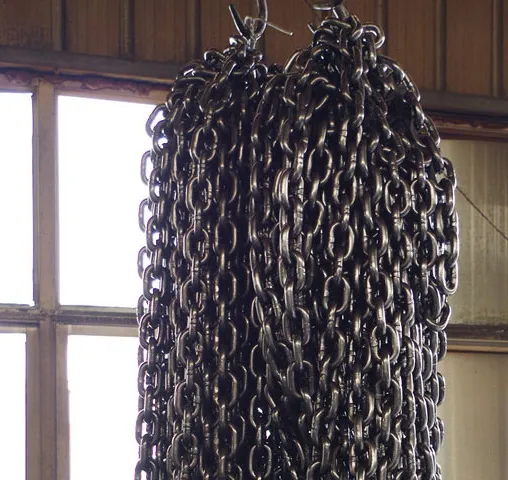 Mining Scraper Chain φ 14× 50 Manganese Steel Heat Treatment High-Strength Mining Round Link Chain photo-4