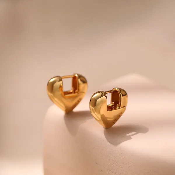 KMJ High Quality 18K Gold Plating With Electrophoretic Coating Tarnish Resistance Jewellery Earrings photo-2