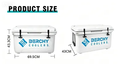 45qt Rotomolded Cooler Box With Bluetooth Speaker Waterproof Outdoor Camping Ice Chest Insulated Cooler photo-4