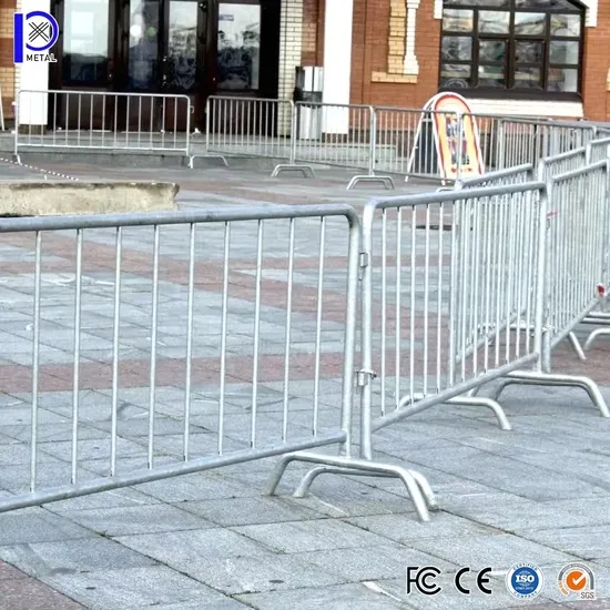 Traffic Parking Safety Bike Rack Barricade Metal Crowd Control Road Barriers Fence for Sale