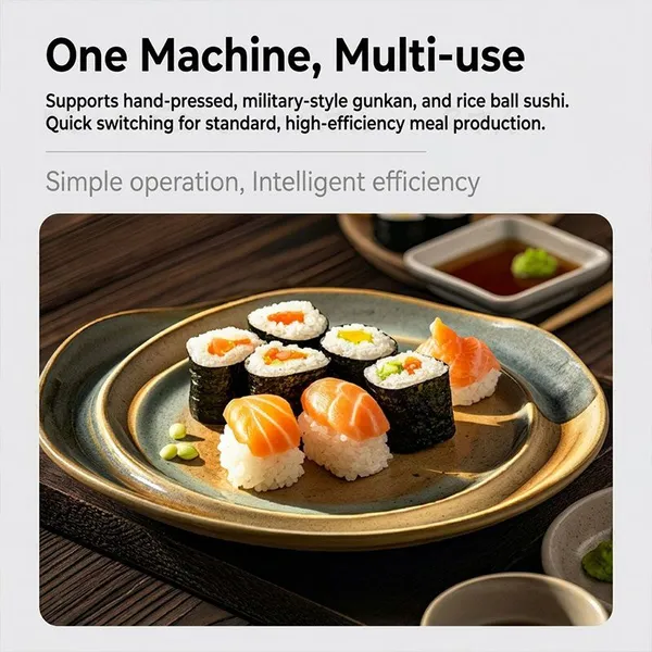 Professional Automatic Sushi Rice Ball Forming Machine Adjustable Weight Nigiri Maker Onigiri Robot for Japanese Restaurant photo-3