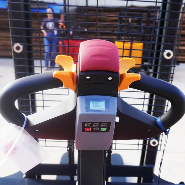 Fast Delivery Pallet Stacker Electric Forklift Pallet Lifter 1000kg 1500kg 2000kg Semi Electric Stacker Price photo-3