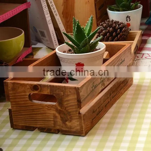 Hot Sell Wooden Crate ,garden Display Wooden Box ,wood Tray Wholesale photo-2