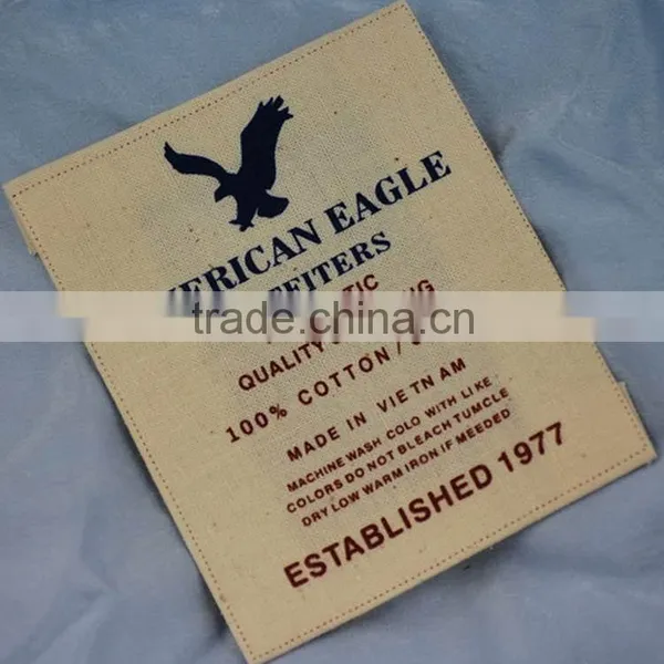 Most Popular Creative Reliable Quality Letter Screen Printed Clothing Label photo-2