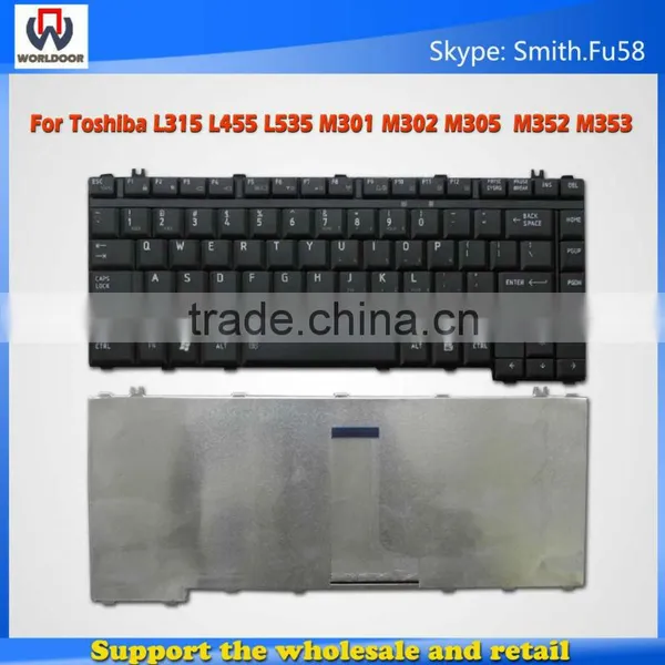 Laptop Keyboard for Toshiba L535 L455 M301 M305 M302 L315 M353 M352