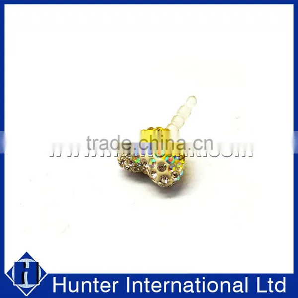 Lovely Diamond Heart Smart Phone Dust Plug Charm photo-2