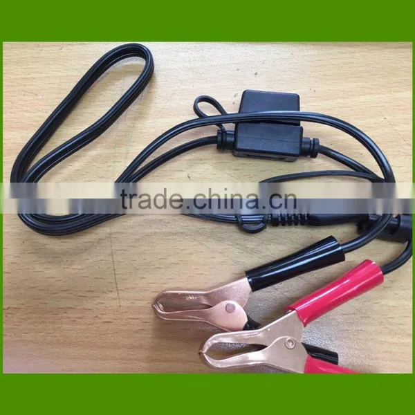 UL SPT-2 18AWG Flat Cable 2440mm +SAE Plug +30A Clamp Power Cable photo-3