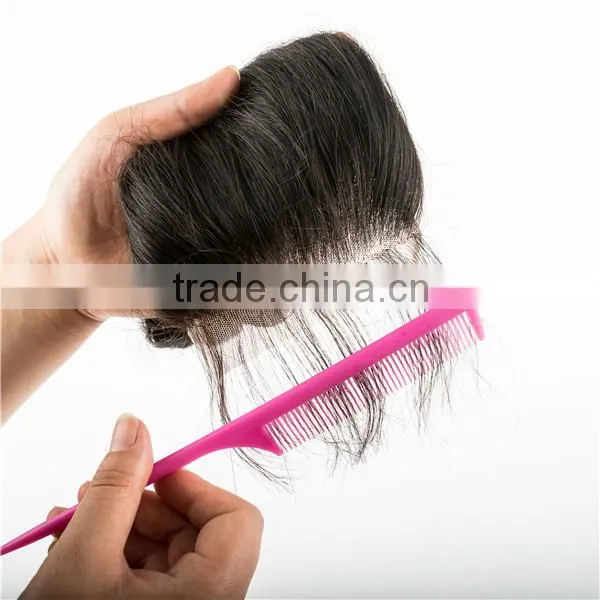 16years Professional Hair Factory Wholesale Price Virgin Indian Temple Hair Top Closure Silk Base Closure photo-6