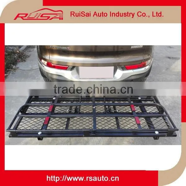 Hitch Mount Folding Luggage Carrier Basket With Waterproof Luggage Bag photo-2
