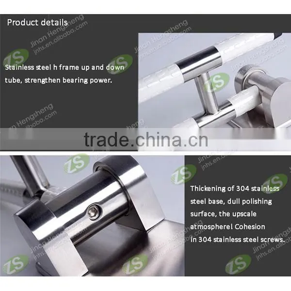 2015 New Design Stainless Steel Anti-bacterial Bath Grab Bar for Medical With Nylon Anti-slip Cover photo-4