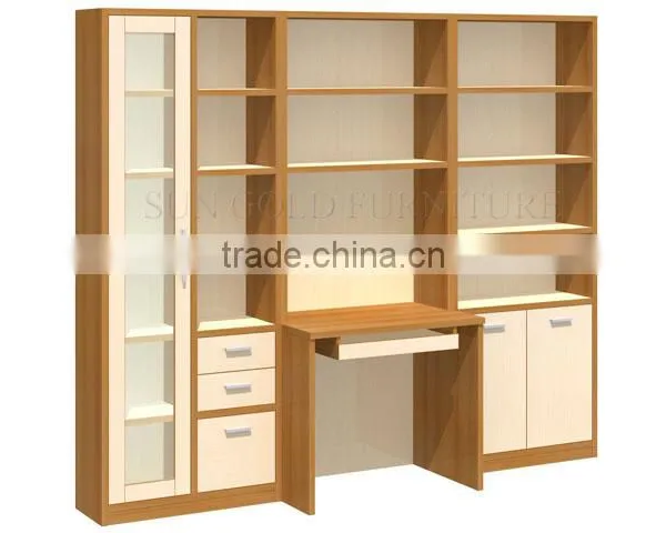Office Furniture China Desktop Bookcase Computer Table With Bookshelf (SZ-FCB388) photo-5