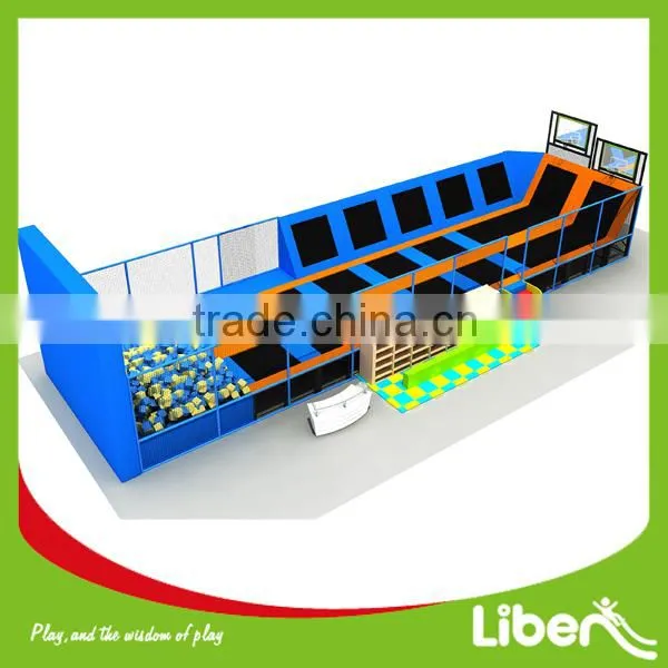 Matching Excited Basketball Hoop Rectangle Kids Trampoline Bed photo-2