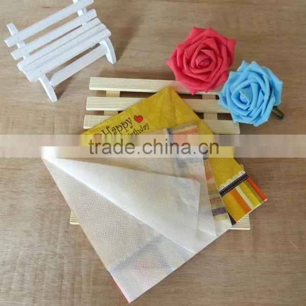 Champagne Design Printed Paper Napkin for Party,33cm,3ply photo-4