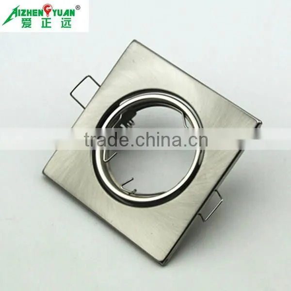 Satin Nickel Recessed Gu10 MR16 Downlight Frame