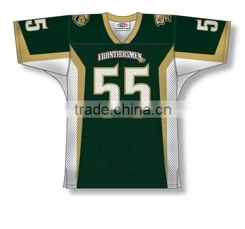 Polyester Spandex Custom Sublimated Frontiersmen American Football Jersey/Shirt